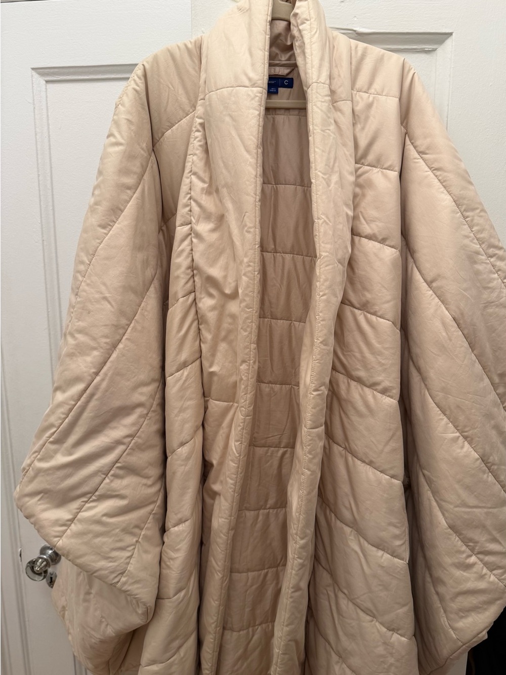Casper Snoozewear Lightweight Quilted Robe Coat - Cream